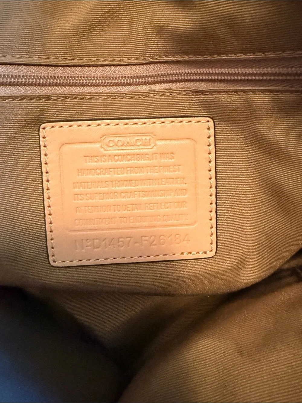 Coach Brown Signature Dome Satchel with Tan Trim and Handles